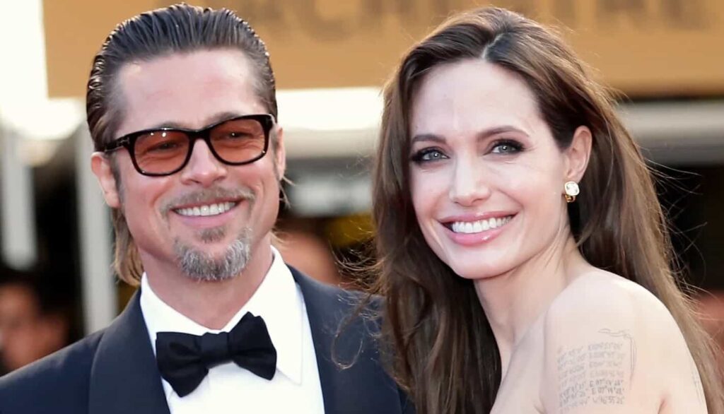 Angelina Jolie with her Ex Husband Brad Pitt